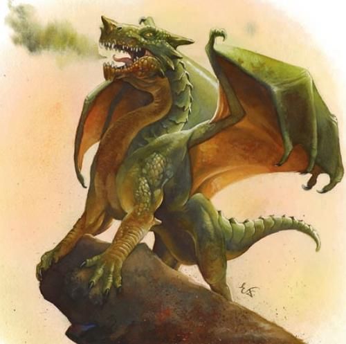 GREEN DRAGON, WYRMLING - 5e stats - ANGRY GOLEM GAMES