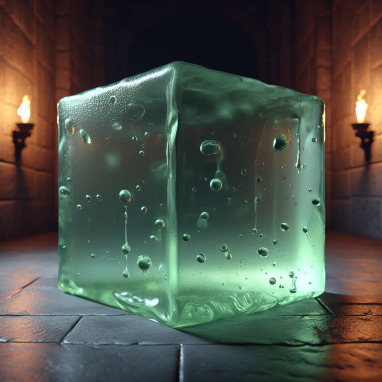GELATINOUS CUBE 5e stats ANGRY GOLEM GAMES