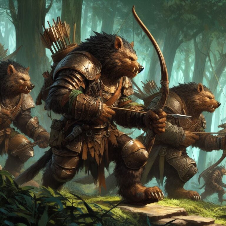 GNOLL HUNTER - 5e stats - ANGRY GOLEM GAMES