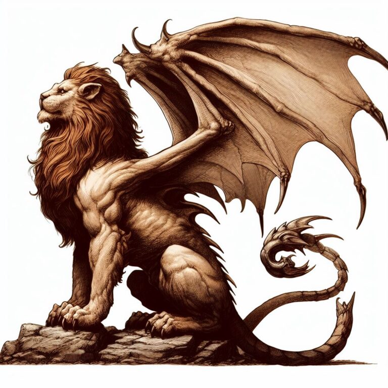 MANTICORE 5e stats - giant beasts with the bodies of lions, the wings ...